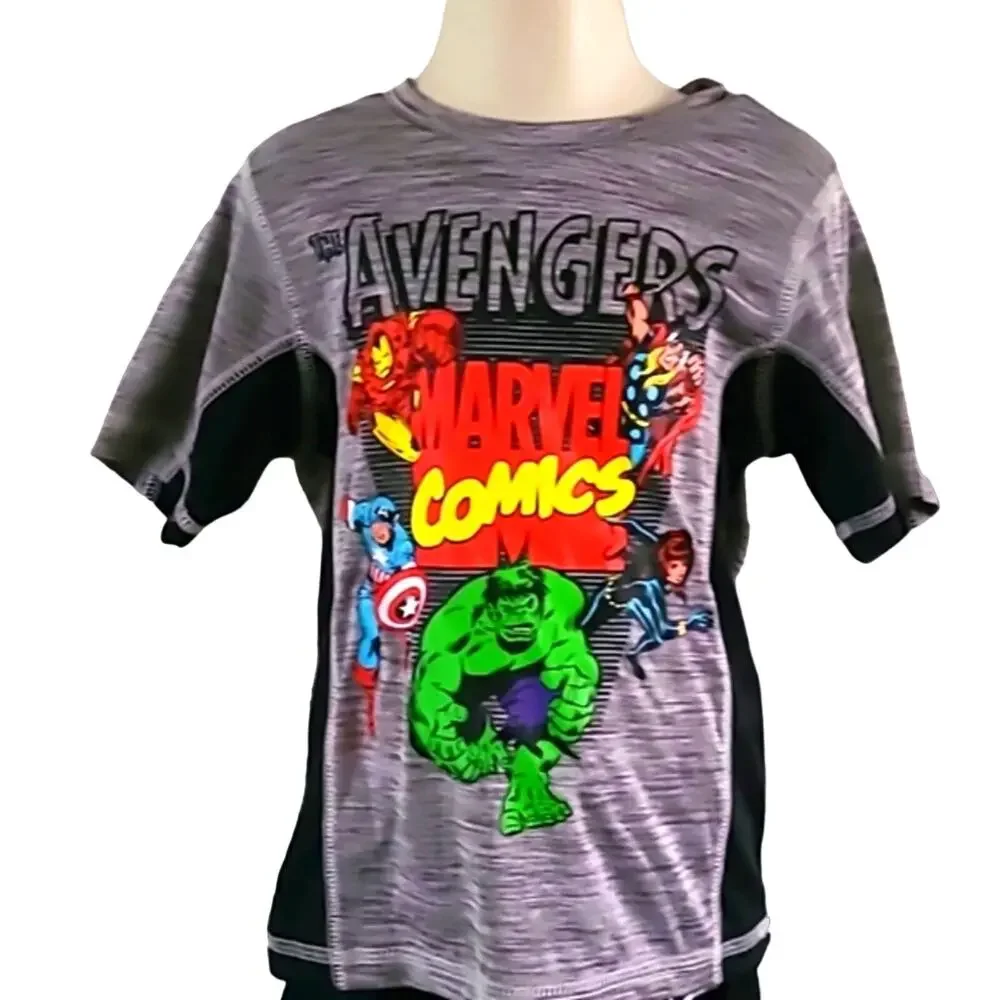 NWOT Marvel Avengers Boys' 2-Piece Shirt & Shorts Set, Size 2T Multicolor